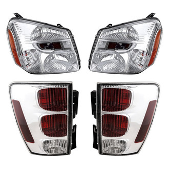 Replacement BNDL-276953 - 4-Piece Kit (Driver and Passenger Side Headlights, Driver and Passenger Side Tail Lights)