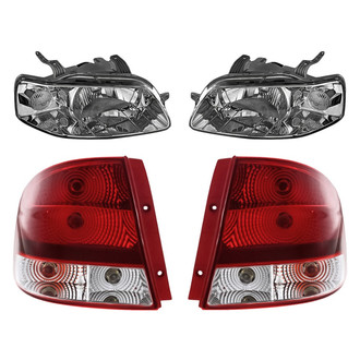 Replacement - 4-Piece Kit (Driver and Passenger Side Headlights, Driver and Passenger Side Tail Lights)
