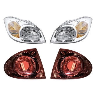 Replacement - 4-Piece Kit (Driver and Passenger Side Headlights, Driver and Passenger Side Tail Lights)