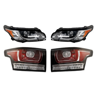 Replacement - 4-Piece Kit (Driver and Passenger Side Headlights, Driver and Passenger Side Tail Lights)