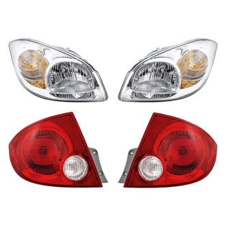 Replacement - 4-Piece Kit (Driver and Passenger Side Headlights, Driver and Passenger Side Tail Lights)