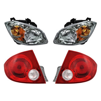 Replacement - 4-Piece Kit (Driver and Passenger Side Headlights, Driver and Passenger Side Tail Lights)