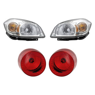 Replacement - 4-Piece Kit (Driver and Passenger Side Headlights, Driver and Passenger Side Outer Tail Lights)