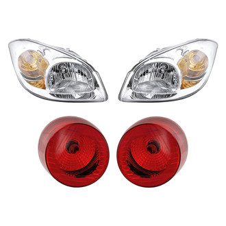 Replacement - 4-Piece Kit (Driver and Passenger Side Headlights, Driver and Passenger Side Outer Tail Lights)