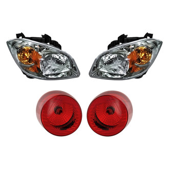 Replacement - 4-Piece Kit (Driver and Passenger Side Headlights, Driver and Passenger Side Outer Tail Lights)