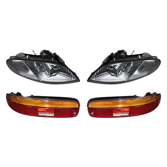 Replacement - 4-Piece Kit (Driver and Passenger Side Headlights, Driver and Passenger Side Tail Lights)