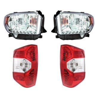 Replacement - 4-Piece Kit (Driver and Passenger Side Headlights, Driver and Passenger Side Tail Lights)