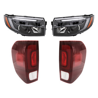 Replacement - 4-Piece Kit (Driver and Passenger Side Headlights, Driver and Passenger Side Tail Lights)