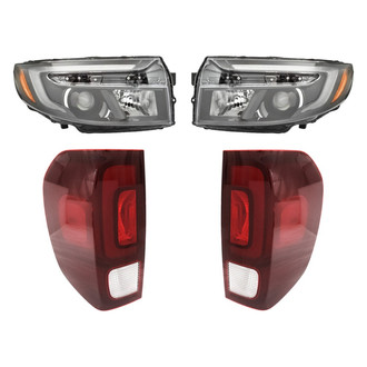Replacement - 4-Piece Kit (Driver and Passenger Side Headlights, Driver and Passenger Side Tail Lights)