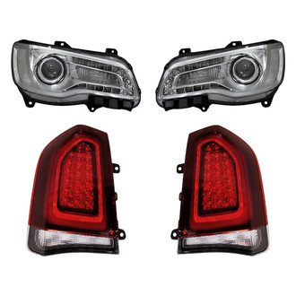 Replacement - 4-Piece Kit (Driver and Passenger Side Headlights, Driver and Passenger Side Tail Lights)