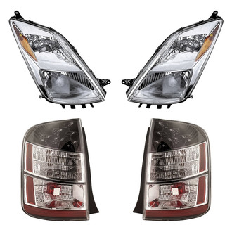 Replacement - 4-Piece Kit (Driver and Passenger Side Headlights, Driver and Passenger Side Tail Lights)