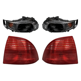 Replacement - 4-Piece Kit (Driver and Passenger Side Headlights, Driver and Passenger Side Outer Tail Lights)