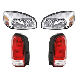 Replacement - 4-Piece Kit (Driver and Passenger Side Headlights, Driver and Passenger Side Tail Lights)