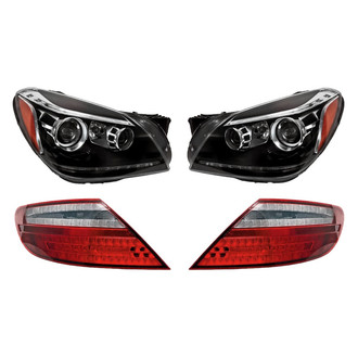 Replacement - 4-Piece Kit (Driver and Passenger Side Headlights, Driver and Passenger Side Tail Lights)