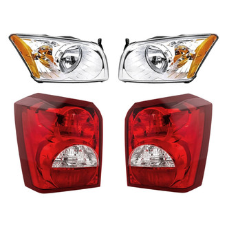 Replacement - 4-Piece Kit (Driver and Passenger Side Headlights, Driver and Passenger Side Tail Lights)