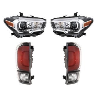 Replacement - 4-Piece Kit (Driver and Passenger Side Headlights, Driver and Passenger Side Tail Lights)
