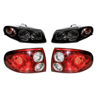 Replacement - 4-Piece Kit (Driver and Passenger Side Headlights, Driver and Passenger Side Tail Lights)