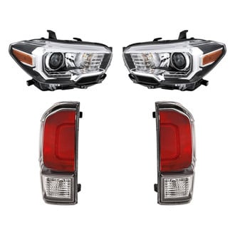 Replacement - 4-Piece Kit (Driver and Passenger Side Headlights, Driver and Passenger Side Tail Lights)