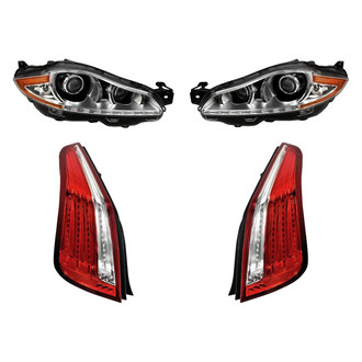 Replacement - 4-Piece Kit (Driver and Passenger Side Headlights, Driver and Passenger Side Tail Lights)