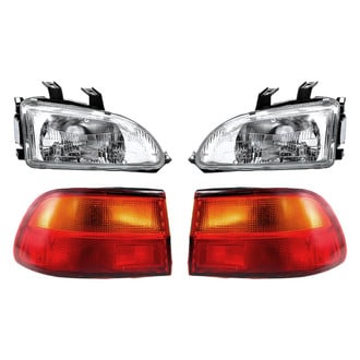 Replacement - 4-Piece Kit (Driver and Passenger Side Headlights, Driver and Passenger Side Outer Tail Lights)