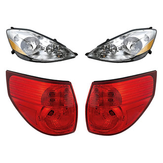 Replacement - 4-Piece Kit (Driver and Passenger Side Headlights, Driver and Passenger Side Outer Tail Lights)