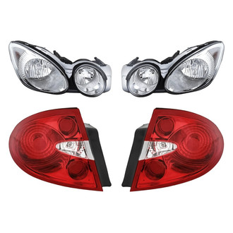 Replacement - 4-Piece Kit (Driver and Passenger Side Headlights, Driver and Passenger Side Tail Lights)