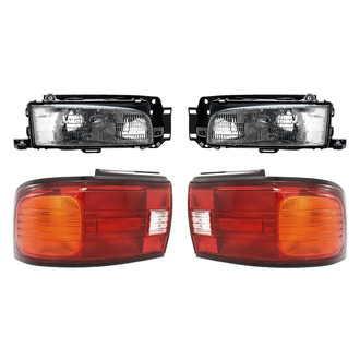 Replacement - 4-Piece Kit (Driver and Passenger Side Headlights, Driver and Passenger Side Tail Lights)