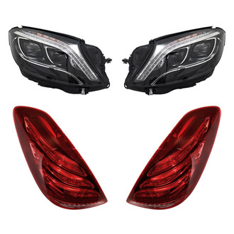 Replacement - 4-Piece Kit (Driver and Passenger Side Headlights, Driver and Passenger Side Tail Lights)