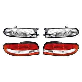 Replacement - 4-Piece Kit (Driver and Passenger Side Headlights, Driver and Passenger Side Tail Lights)