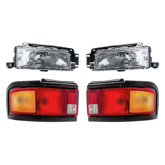 Replacement - 4-Piece Kit (Driver and Passenger Side Headlights, Driver and Passenger Side Tail Lights)
