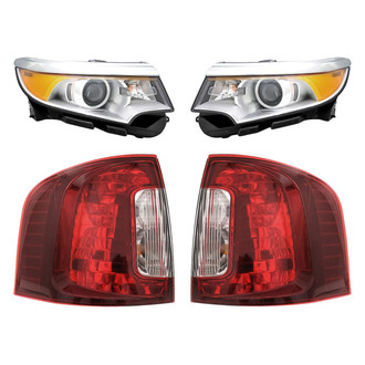 Replacement - 4-Piece Kit (Driver and Passenger Side Headlights, Driver and Passenger Side Tail Lights)
