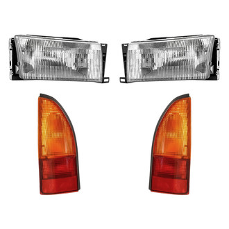 Replacement - 4-Piece Kit (Driver and Passenger Side Headlights, Driver and Passenger Side Tail Lights)