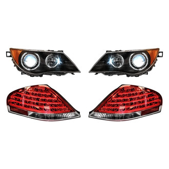 Replacement - 4-Piece Kit (Driver and Passenger Side Headlights, Driver and Passenger Side Outer Tail Lights)