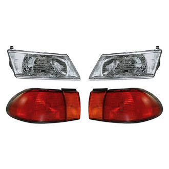 Replacement - 4-Piece Kit (Driver and Passenger Side Headlights, Driver and Passenger Side Tail Lights)