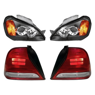 Replacement - 4-Piece Kit (Driver and Passenger Side Headlights, Driver and Passenger Side Tail Lights)
