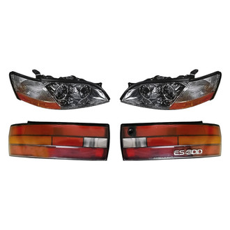 Replacement - 4-Piece Kit (Driver and Passenger Side Headlights, Driver and Passenger Side Tail Lights)