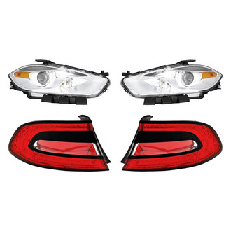 Replacement - 4-Piece Kit (Driver and Passenger Side Headlights, Driver and Passenger Side Outer Tail Lights)