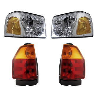 Replacement BNDL-277325 - 4-Piece Kit (Driver and Passenger Side Headlights, Driver and Passenger Side Tail Lights)