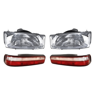 Replacement - 4-Piece Kit (Driver and Passenger Side Headlights, Driver and Passenger Side Tail Lights)
