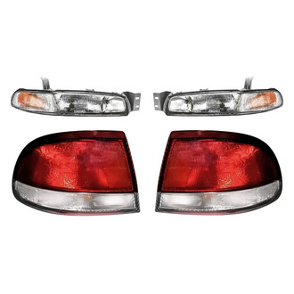 Replacement - 4-Piece Kit (Driver and Passenger Side Headlights, Driver and Passenger Side Outer Tail Lights)