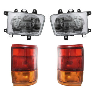 Replacement - 4-Piece Kit (Driver and Passenger Side Headlights, Driver and Passenger Side Tail Lights)