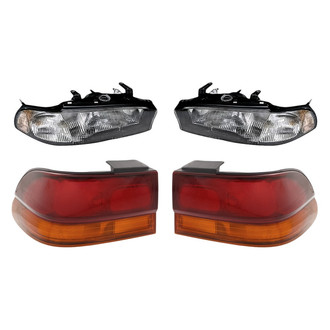 Replacement - 4-Piece Kit (Driver and Passenger Side Headlights, Driver and Passenger Side Outer Tail Lights)
