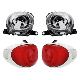 Replacement - 4-Piece Kit (Driver and Passenger Side Headlights, Driver and Passenger Side Tail Lights)