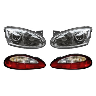 Replacement - 4-Piece Kit (Driver and Passenger Side Headlights, Driver and Passenger Side Tail Lights)