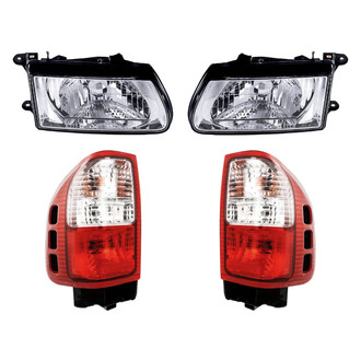 Replacement - 4-Piece Kit (Driver and Passenger Side Headlights, Driver and Passenger Side Tail Lights)