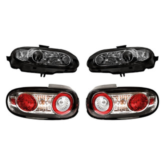 Replacement - 4-Piece Kit (Driver and Passenger Side Headlights, Driver and Passenger Side Tail Lights)