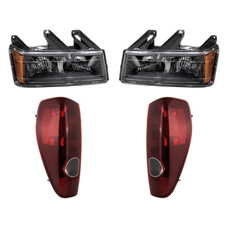 Replacement - 4-Piece Kit (Driver and Passenger Side Headlights, Driver and Passenger Side Tail Lights)
