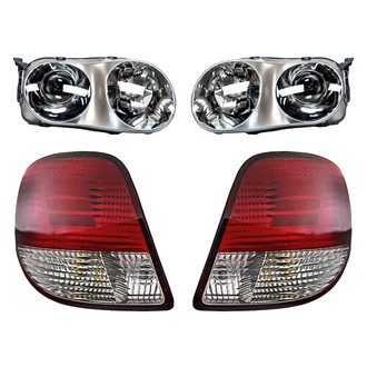 Replacement - 4-Piece Kit (Driver and Passenger Side Headlights, Driver and Passenger Side Tail Lights)