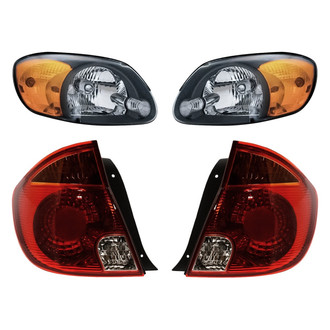 Replacement - 4-Piece Kit (Driver and Passenger Side Headlights, Driver and Passenger Side Tail Lights)