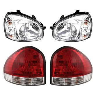 Replacement - 4-Piece Kit (Driver and Passenger Side Headlights, Driver and Passenger Side Outer Tail Lights)